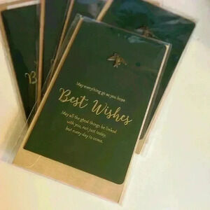 5* Xmas/New year Best Wishes Vintage Style Greeting Cards